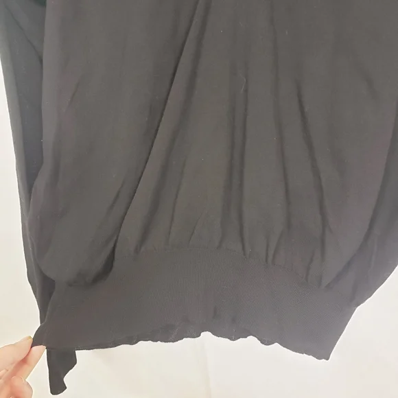 Grifoni black v-neck sweater - Picture 4 of 8